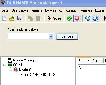 Servomotor-Steuerungssoftware